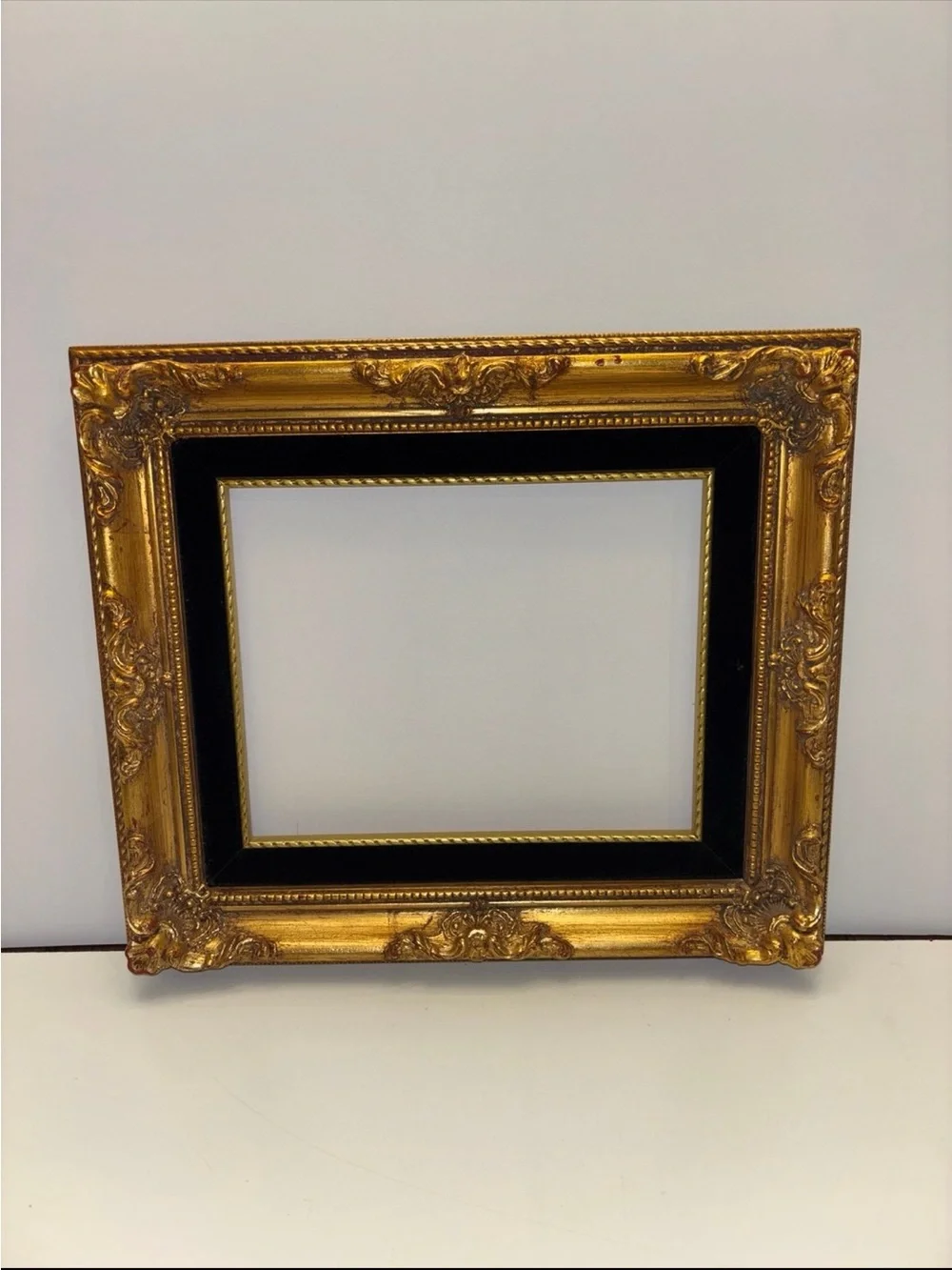 Vintage wooden gold tone picture *glass in included just not shown in the photos